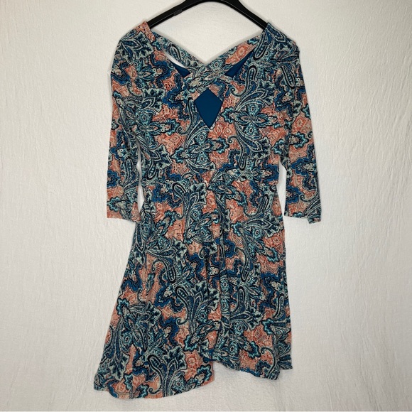 Forever 21 Dress Size 2X Women’s Multi Colored  Bohemian-Inspired Paisley Print - Picture 3 of 11